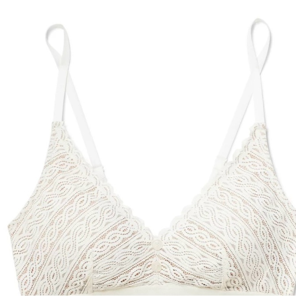 Adore Me White Contour Bralette NEW 1x
